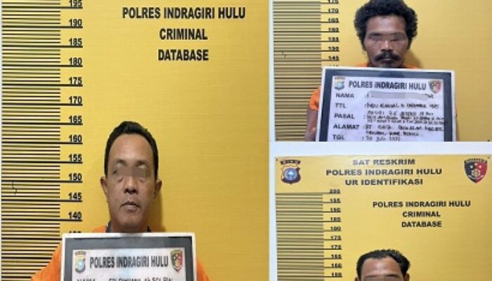 Kasus Karhutla Kawasan HPT, Polres Inhu Tangkap Kades Alim Cs