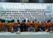 Polda Riau Tangkap Dua Pria Terkait Perambahan Hutan Produksi Terbatas