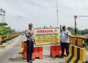 Jembatan Sungai Rokan Rohul Ditutup Total, Seluruh Kendaraan Dialihkan ke Jalur Alternatif