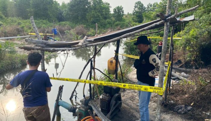 Terkuak dari TikTok, Tambang Pasir Ilegal di Kawasan HPK Tapung Digerebek Polisi
