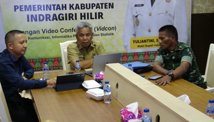 Pemkab Inhil Perkuat Kendali Inflasi Daerah, Ikuti Rakoor Bersama Kemendagri dan BPS