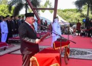 Ketua DPRD Septian Nugraha Bacakan Teks Proklamasi, Kobarkan Semangat Kemerdekaan di Bengkalis