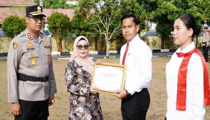 Wabup Kampar Misharti Apresiasi Personel Polres yang Torehkan Prestasi di Tingkat Nasional
