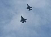 F-16 TNI AU dan F-35 RAAF Latihan Tempur di Langit Pekanbaru