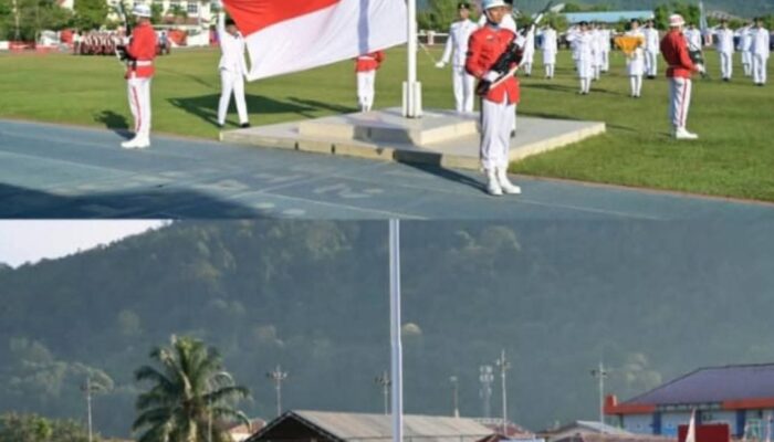 Bupati Tapanuli Tengah, Bertindak Selaku Inspektur Upacara HUT Ke-80 Kemerdekaan RI Tahun 2025