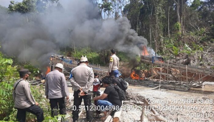 Polres Inhu Ikuti Jejak Polda Riau Berantas PETI Ilegal di Wilayah Hukumnya