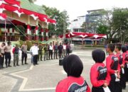 Jelang Detik-Detik Proklamasi, Bupati Herman Tinjau Latihan dan Beri Motivasi Paskibraka Inhil
