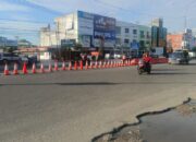 Atasi Kecelakaan dan Macet, Dishub Pekanbaru Tutup U-Turn Depan Masjid Raudhatul Jannah