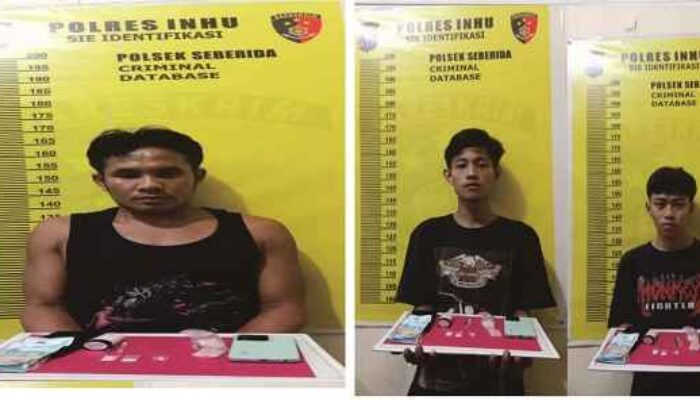 Edo Saputra Pedagang di Belilas Bersama Dua Rekanya Diringkus Polsek Seberida, Ini Kasusnya