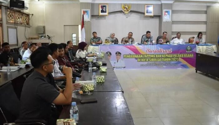 Wakil Wali Kota Sibolga Buka Sosialisasi Penggunaan Tapping Box Bagi Pelaku Usaha