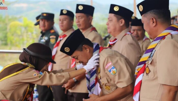 Bupati dan Wabup Kerinci Hadiri Apel Besar Hari Pramuka ke-64
