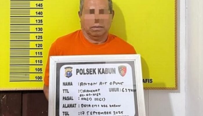 Polsek Kabun Amankan Warga Desa Giti, Sita 13,16 Gram Ganja