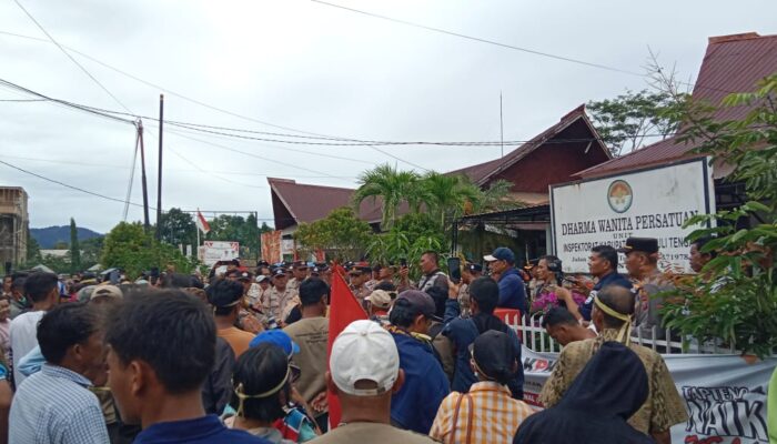 Polres Tapteng Lakukan Pengamanan Maksimal, Aksi Unjuk Rasa PERMAK Berjalan Kondusif