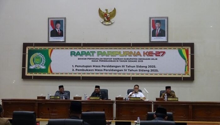 Pemkab Inhil Hadiri Paripurna DPRD, Sinergitas Eksekutif-Legislatif Jadi Kunci Pembangunan