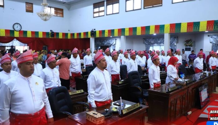 Semangat Harmoni Warnai Rapat Paripurna Istimewa HUT ke-26 Kabupaten Rokan Hulu