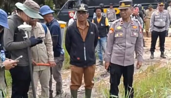 Konflik Lahan Petani Dengan PT SBP, Kanwil ATR/BPN Riau Ambil Tiga Titik Koordinat Tapal Batas Antar Kecamatan di Inhu