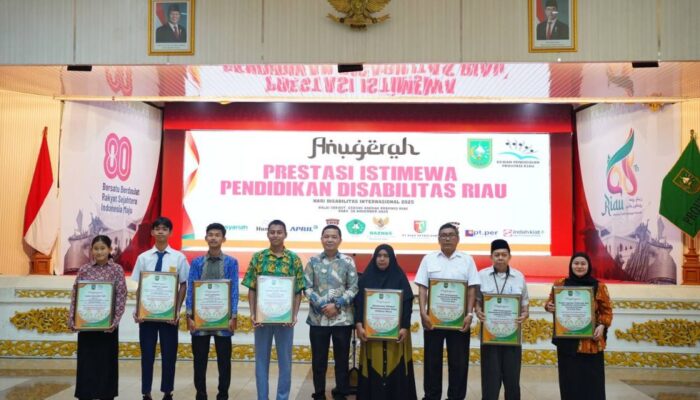 109 Siswa Disabilitas di Riau Terima Anugerah Prestasi Istimewa dari Dewan Pendidikan