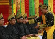 Khidmat! Prosesi Tepuk Tepung Tawar Sambut Pejabat Forkopimda Baru di Indragiri Hilir