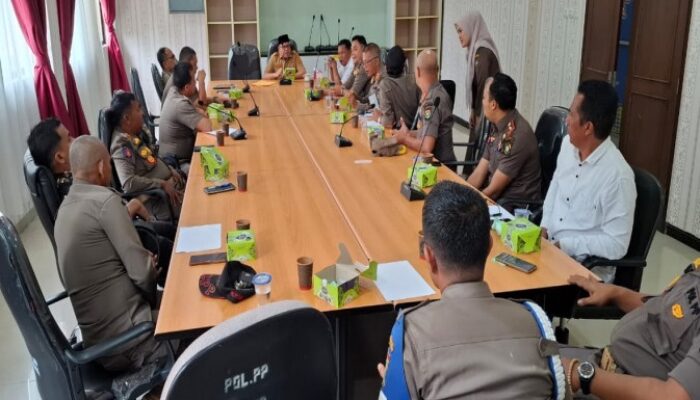 Zulfikar Resmi Jabat Plt Kasatpol PP Kampar, Langsung Pimpin Rapat Perdana Perkuat Disiplin