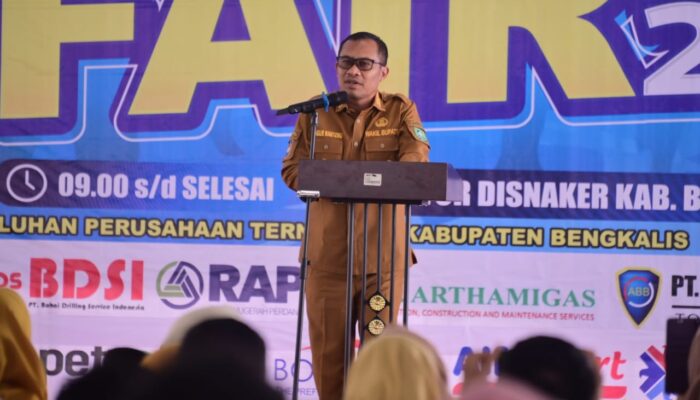 Buka Job Fair Bengkalis 2025, Wabup Bagus Santoso Tegaskan Seleksi Harus Transparan