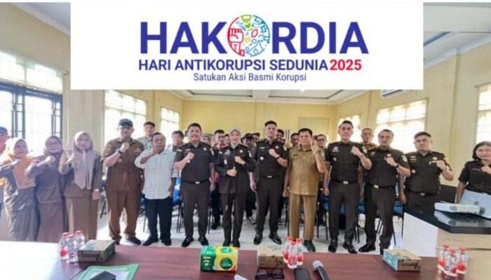 Peringatan HAKORDIA 2025, Kejari Inhu Edukasi Anti Korupsi Perangkat Desa