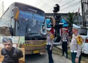 Ketahuan Bawa Sabu, Sopir Bus ALS/TAM Pekanbaru-Bandung Diamankan Satlantas Polres Inhu