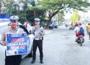 Satlantas Polres Inhil Gelar Strong Point Pagi Jelang Operasi Ketupat 2026