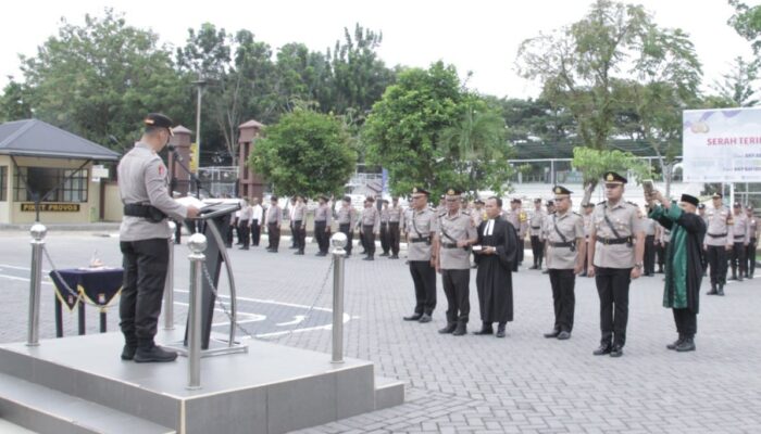 Kapolsek Peranap dan Kasat Binmas Polres Inhu Disertijab, Ini Nama Pejabatnya