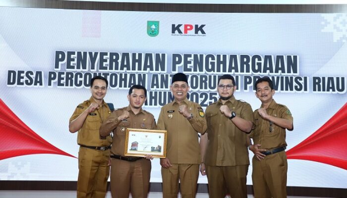 Desa Sungai Intan Inhil Dinobatkan Sebagai Desa Percontohan Antikorupsi Riau 2025