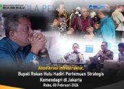 Akselerasi Infrastruktur, Bupati Rokan Hulu Hadiri Pertemuan Strategis Kemendagri di Jakarta