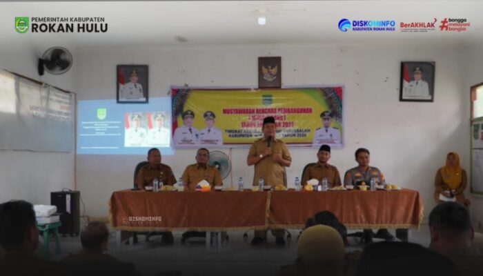 Serap Aspirasi Masyarakat, Wabup Syafaruddin Poti Hadiri Musrenbang Kecamatan Bonai Darussalam