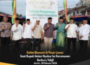Geliat Ekonomi di Pasar Lama: Saat Bupati Anton Nyebur ke Kerumunan Berburu Takjil
