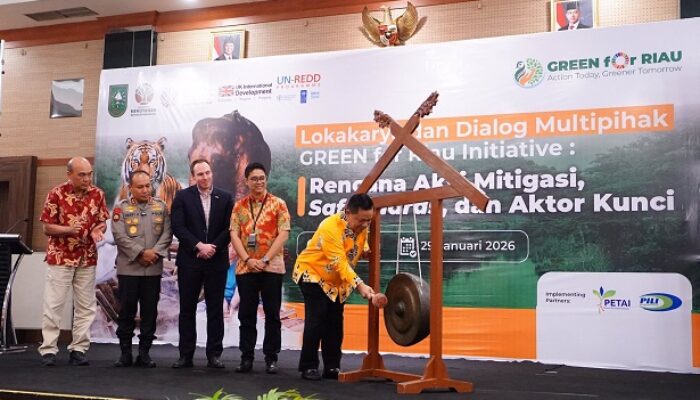 Perkuat Mitigasi Perubahan Iklim, Plt Gubri Buka Lokakarya Green for Riau Initiative