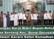 Kunjungan Kerja Wakil Bupati Rohul Ke Desa Sontang Kec. Bonai Darusalam Dalam Acara Safari Ramadhan
