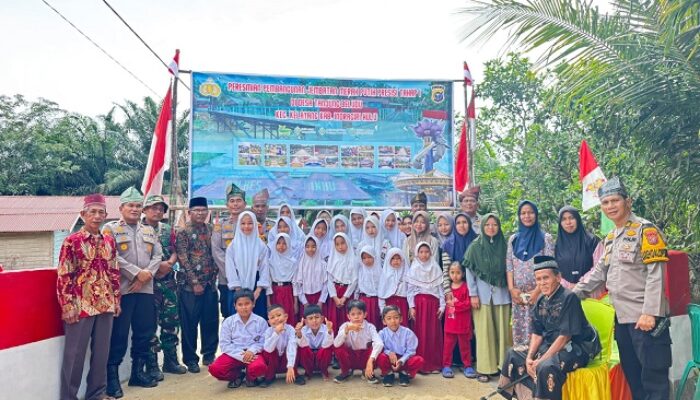 Kapolri Jenderal Listyo Sigit Prabowo Resmikan Empat Jembatan Merah Putih Presisi Di Inhu Secara Virtual