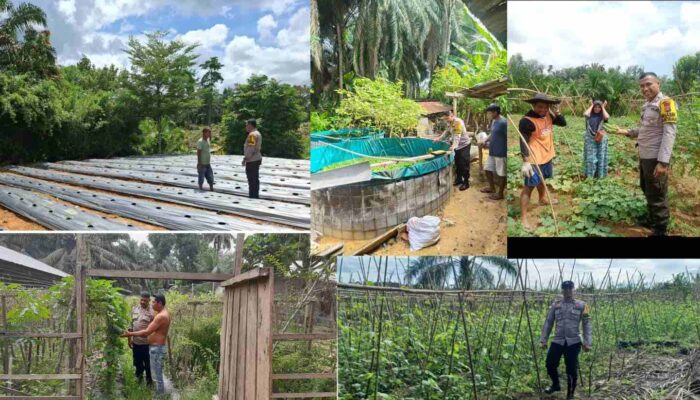 Polsek Rengat Barat Monitoring Program P2B di Lima Desa Kabupaten Inhu