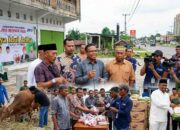 Bersama JMSI Inhu, PT Agrinas Dan Pemda Inhu Kurban 2 Sapi