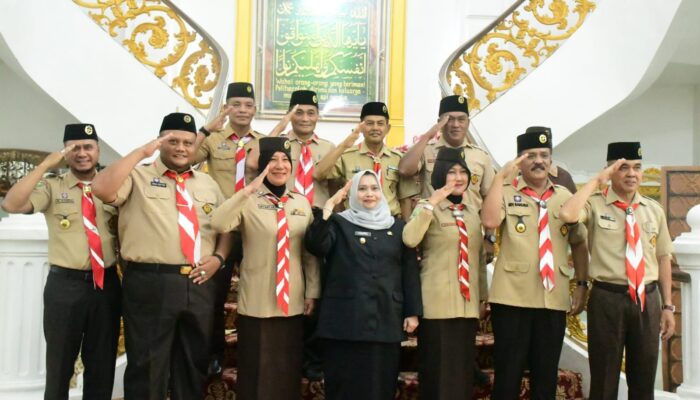 Terima Audiensi Edi Sakura, Bupati Kasmarni Dukung Penuh Kontingen Bengkalis ke Jamnas Cibubur