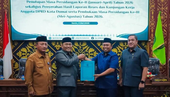 Wawako Sugiyarto Terima Laporan Reses DPRD Dumai, Perkuat Sinergi Bangun Daerah di Tahun 2026