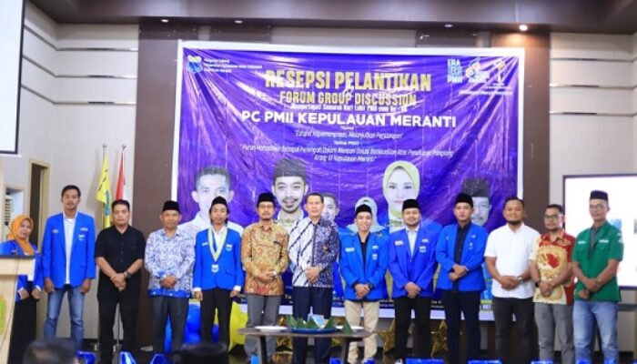 Hadiri Pelantikan PC PMII Meranti, Staf Ahli Bupati Tantang Mahasiswa Hadirkan Solusi Daerah