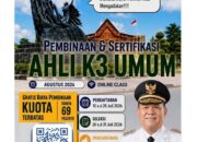 Kado Hari Jadi ke-69, Pemprov Riau Gratiskan Sertifikasi K3 Umum untuk 69 Pemuda