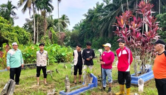 Gandeng BPN Indragiri Hilir, Mahasiswa KKN UNISI Data Aset Tanah Wakaf Sungai Salak