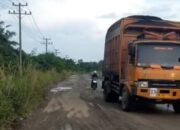 Truk ODOL PT Ekasapta Paramita Energi Biang Kerok Kerusakan Jalan Sungai Rawa di Siak