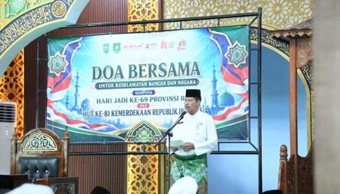 Menyambut Hari Jadi Riau ke-69 dan HUT RI, Pemkab Bengkalis Gelar Doa Bersama